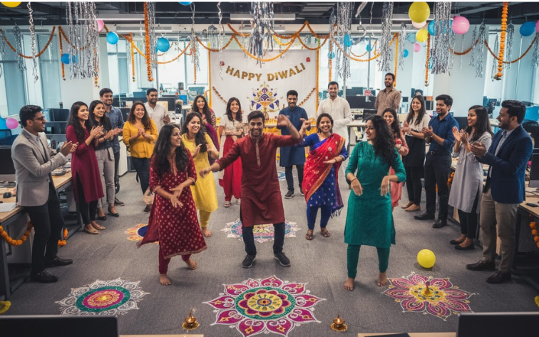 Corporate festive celebration and workplace engagement experience