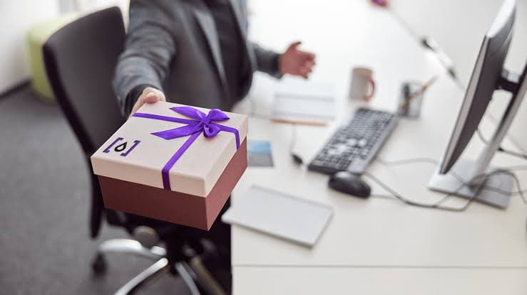 Curated corporate gifting presentation reflecting thoughtful workplace culture