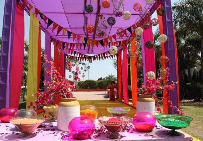 Holi Decor Setup